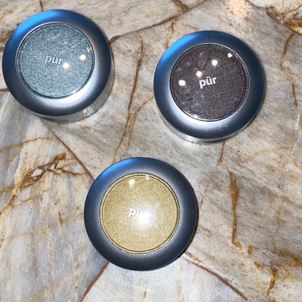 Lot of 3‎ Pur Eyeshadow Single Blue Yellow Brown
